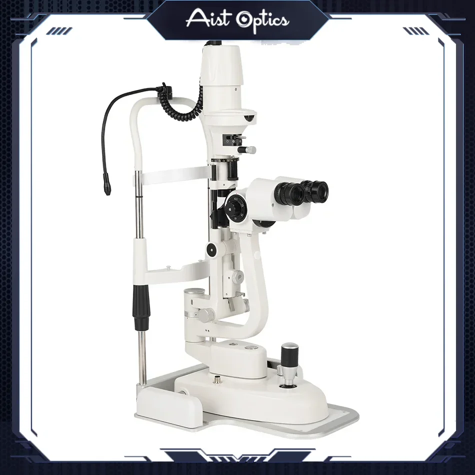 AIST LS-5X Five Magnifications Ophthalmology Slit Lamp Optometry Microscope with LED Illumination Optical Biomicroscope