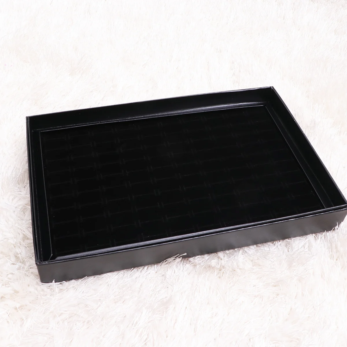 2 قطعة 100 فتحات حلقة صندوق تخزين مجوهرات درج منظم غطاء واضح لخواتم القرط عرض علبة حلقة صينية العرض الأذن ترصيع صندوق