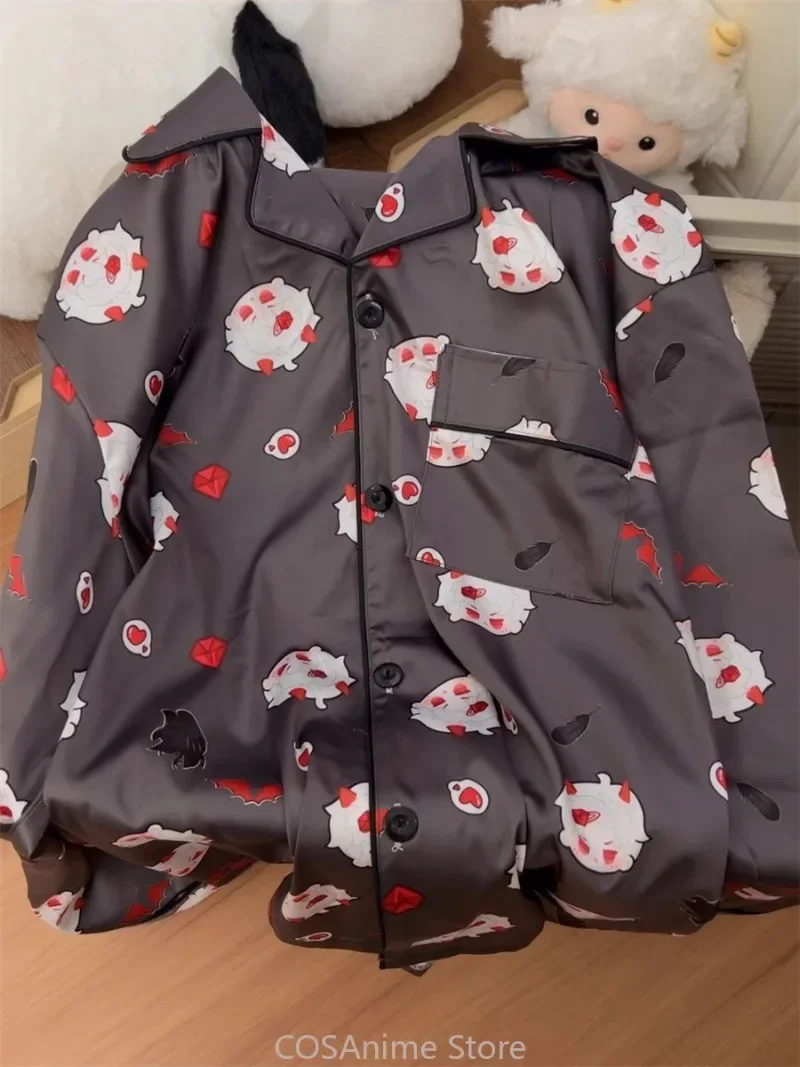 Anime Love and Deepspace Cosplay Sylus Donna Uomo Primavera Autunno Pigiama a maniche lunghe Abbigliamento per la casa Top Pantaloni Costumi di Carnevale