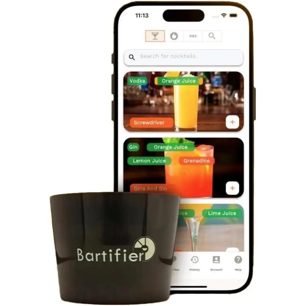 App Driven Portable Drink Maker 380 Cocktails 100 Mocktails Home Bar Kit Personalized Mixing Experience