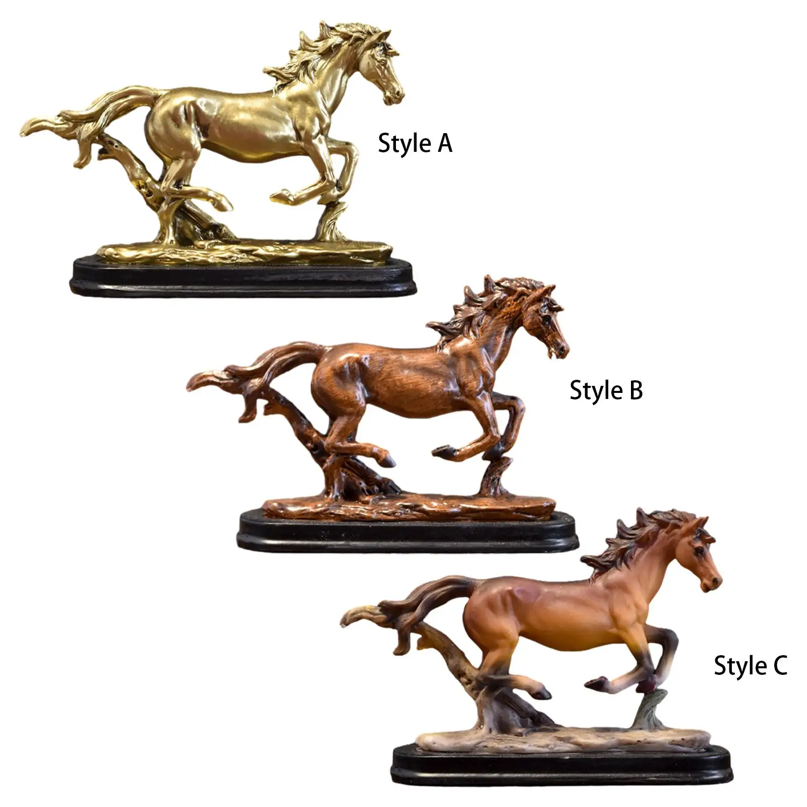 Figurina da collezione cavallo ornamento decorazione da tavolo scultura per mobili decorazione scrivania Bookcas Office Home Decor