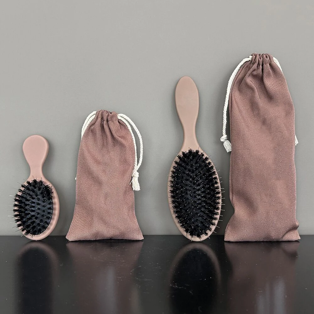 

ARLANY Matte ColorBoar Bristle Hair Brush Nylon Teeth Hair Extension Brush Women Cushion Brush Hair Styling Smoothing Detangling