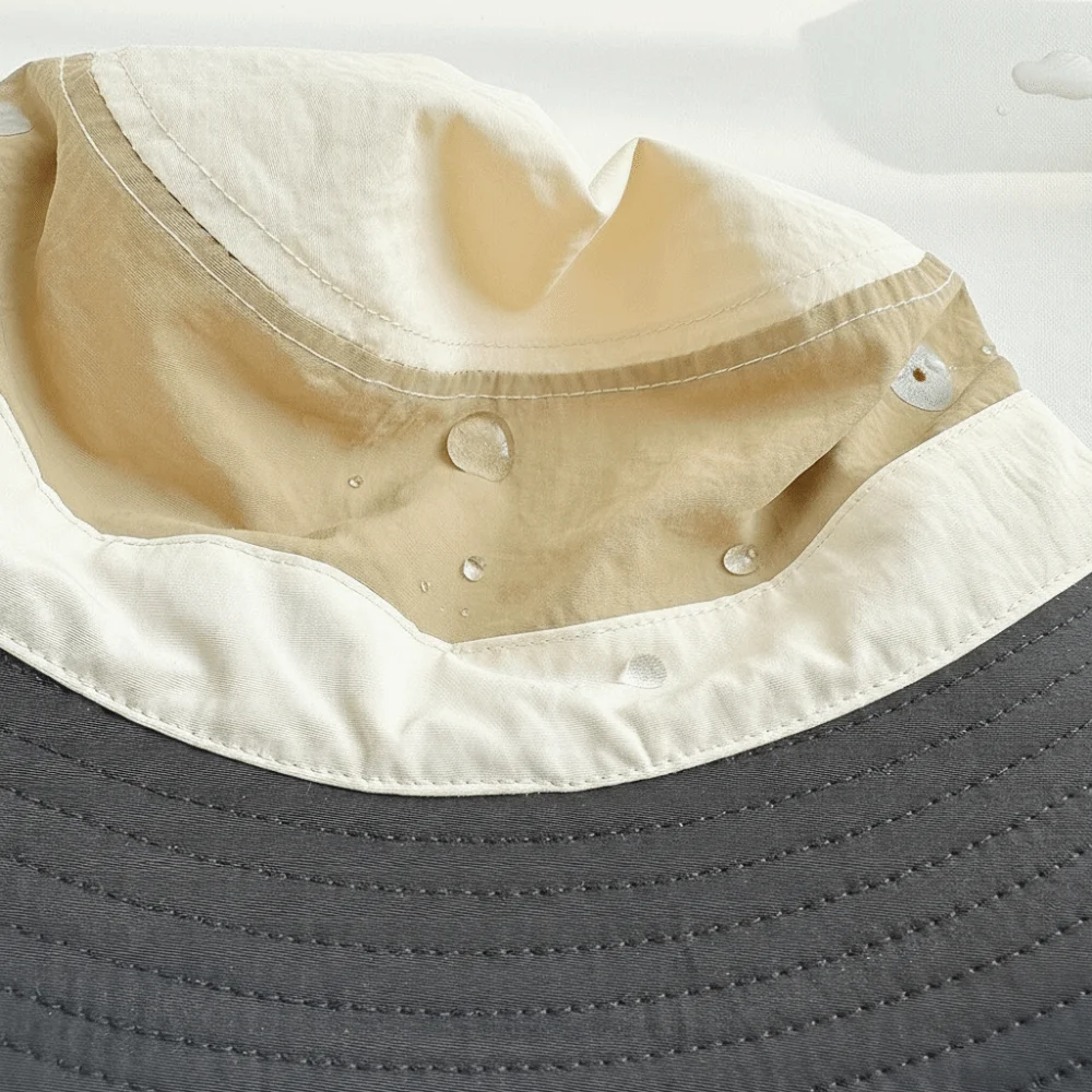 

Fashion Breathable Quick-Dry Bucket Hat Folding Patchwork Fisherman Hat Anti-UV Light Thin Sun Protection Cap Travel
