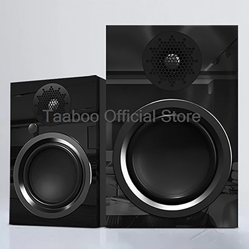 

120 Вт 5,25-дюймовый активный динамик HiFi Blutooth 5,3 аудиодинамик деревянная двухсторонняя книжная полка объемный звуковой ящик для домашнего кинотеатра 100-240 В