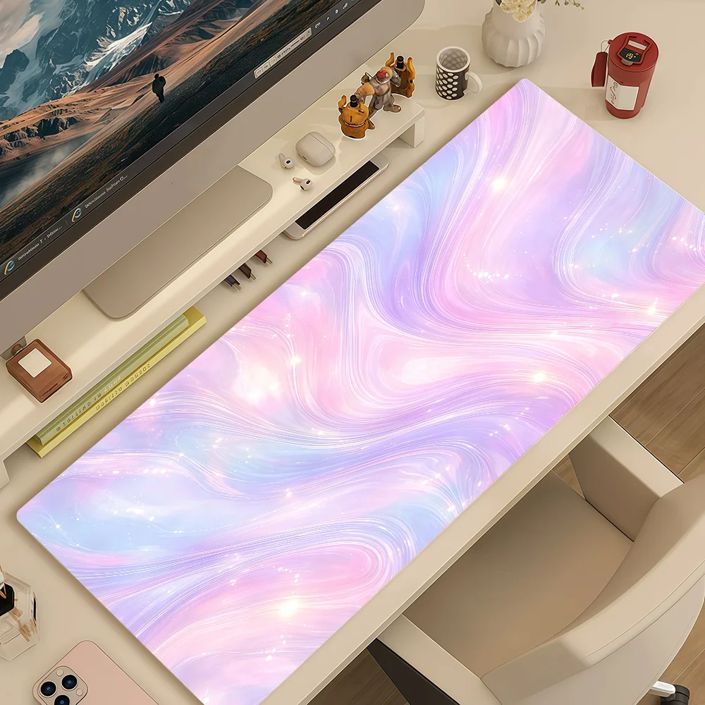 Mouse Pad MousePad Non-slip D-Dreamy Lockedge Office Student Gradient Sky Starry Gaming Thickened Large Art Writing Pad Cushion
