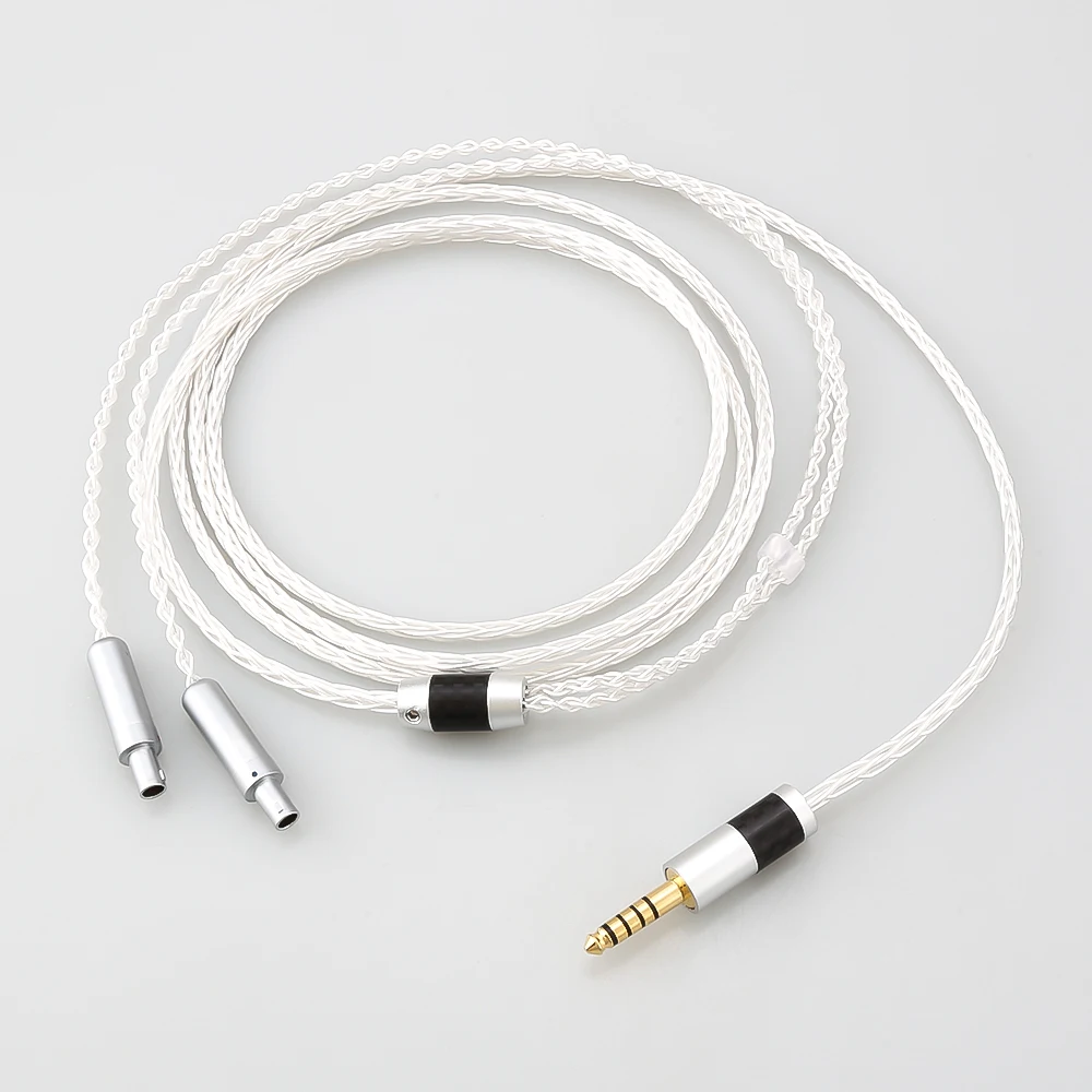 

HIFI 3.5/2.5/4.4mm 4pin XLR Balanced OCC Single Silver Headphone Upgrade Cable Cable For HD800 HD800S HD820 Headset Cable