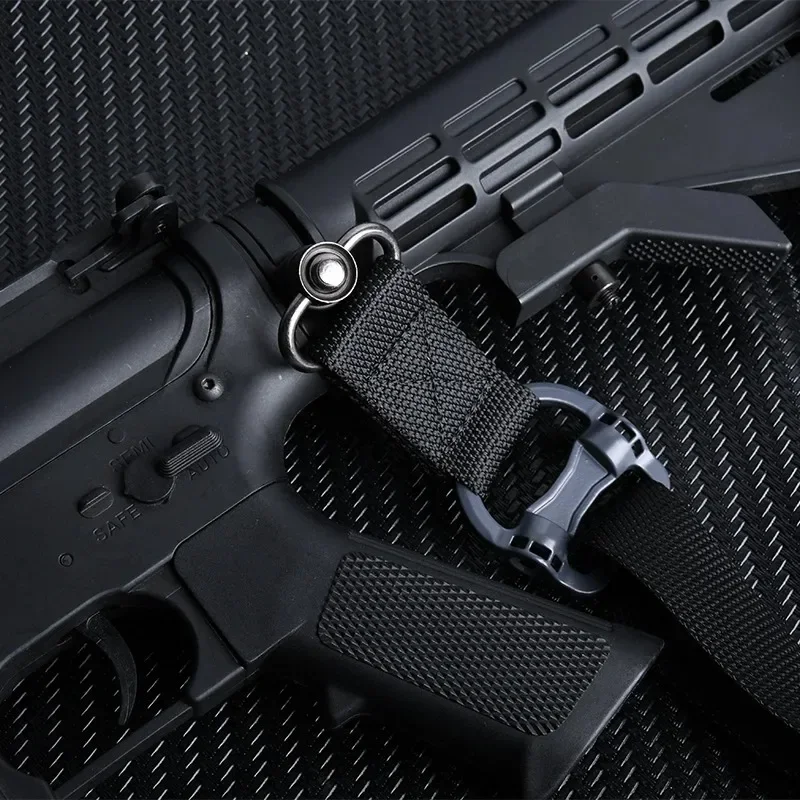 Adjustable MS4 Rifle Sling QD Metal Swivel Strap Rotatable Molle Nylon 2-Point Multi-Task Quick Release Hunting Accessory