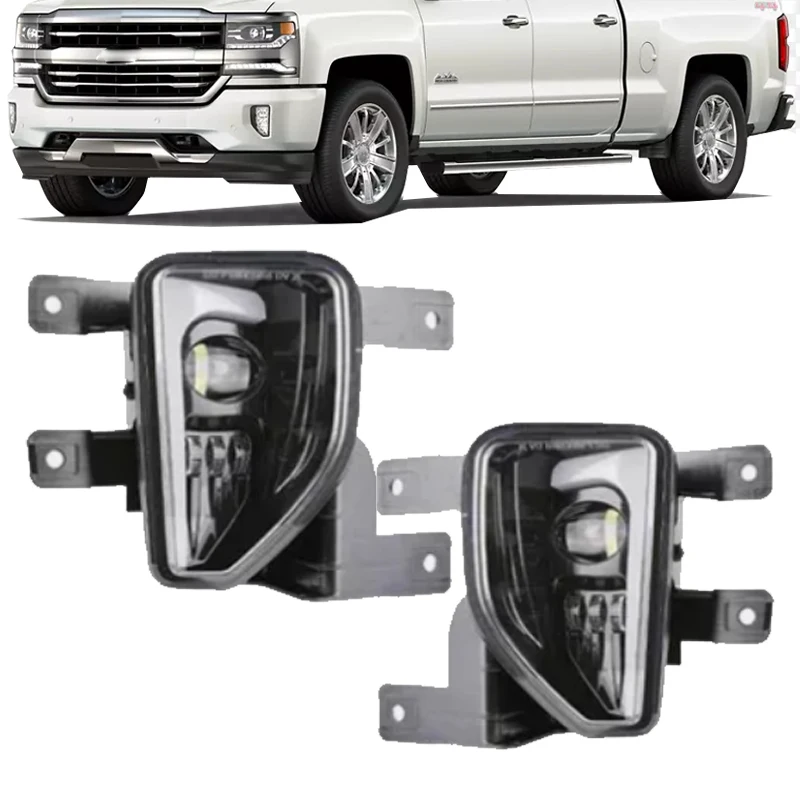 

Fog Light Assembly Daytime Running Lights Turn Signal Lamp For Chevy Silverado 1500 2016-2018 LED Front Fog Lamp Replacements