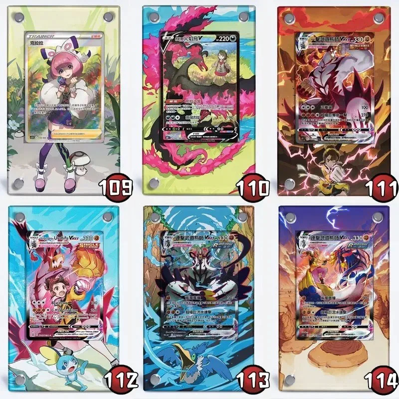 

Pokemon Card Brick Urshifu Giratina Flannery Anime Game Collection Card Acrylic Protective Cover Gift Toy Does Not Include Cards