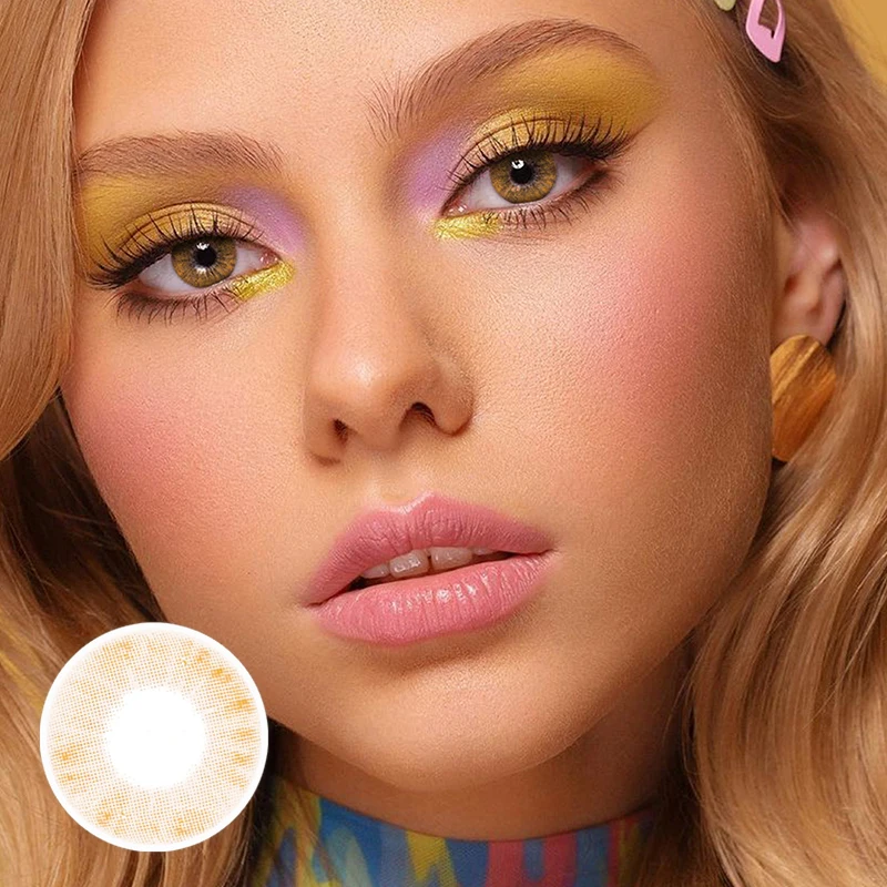 Bio-essence 1 Paar farbige Kontaktlinsen für Augen, graue Augenkontaktlinsen, blaue Linsen, natürliche Modelinsen, kosmetischer Augenkontakt – Detail 11