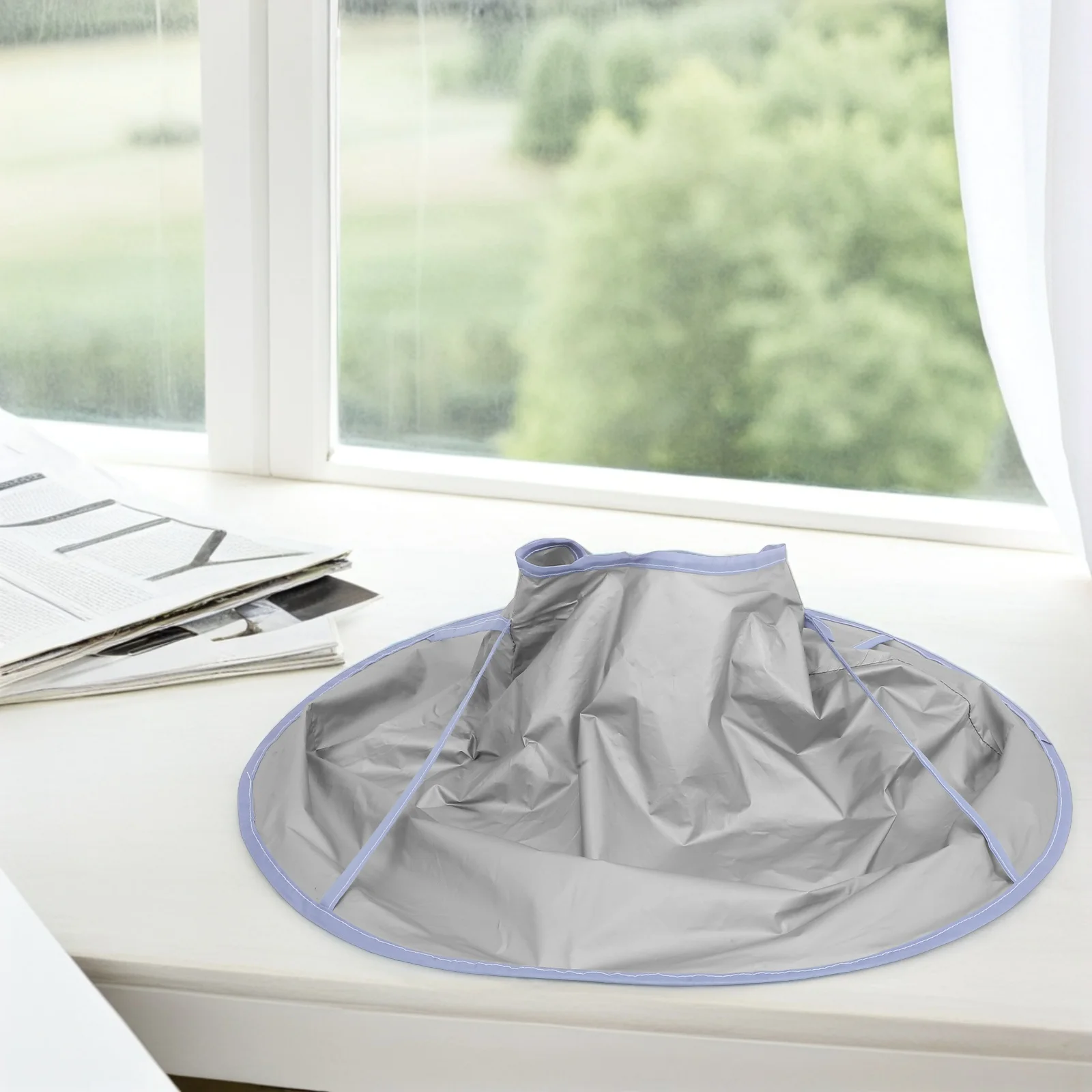

Umbrella Hairdressing Cloak Waterproof Barber Cape for Adults Salon Use Hair Cut Cape Foldable Nylon Collects Hair Easy Storage