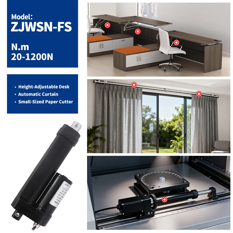 SMSAN IP68 مقاوم للماء 12 فولت المحرك الخطي 1200N 100 مللي متر 300 مللي متر 500 مللي متر 850 مللي متر 1000 مللي متر السكتة الدماغية جهاز تعقب يعمل بالطاقة الشمسية تحديد المواقع 40 مللي متر/ثانية