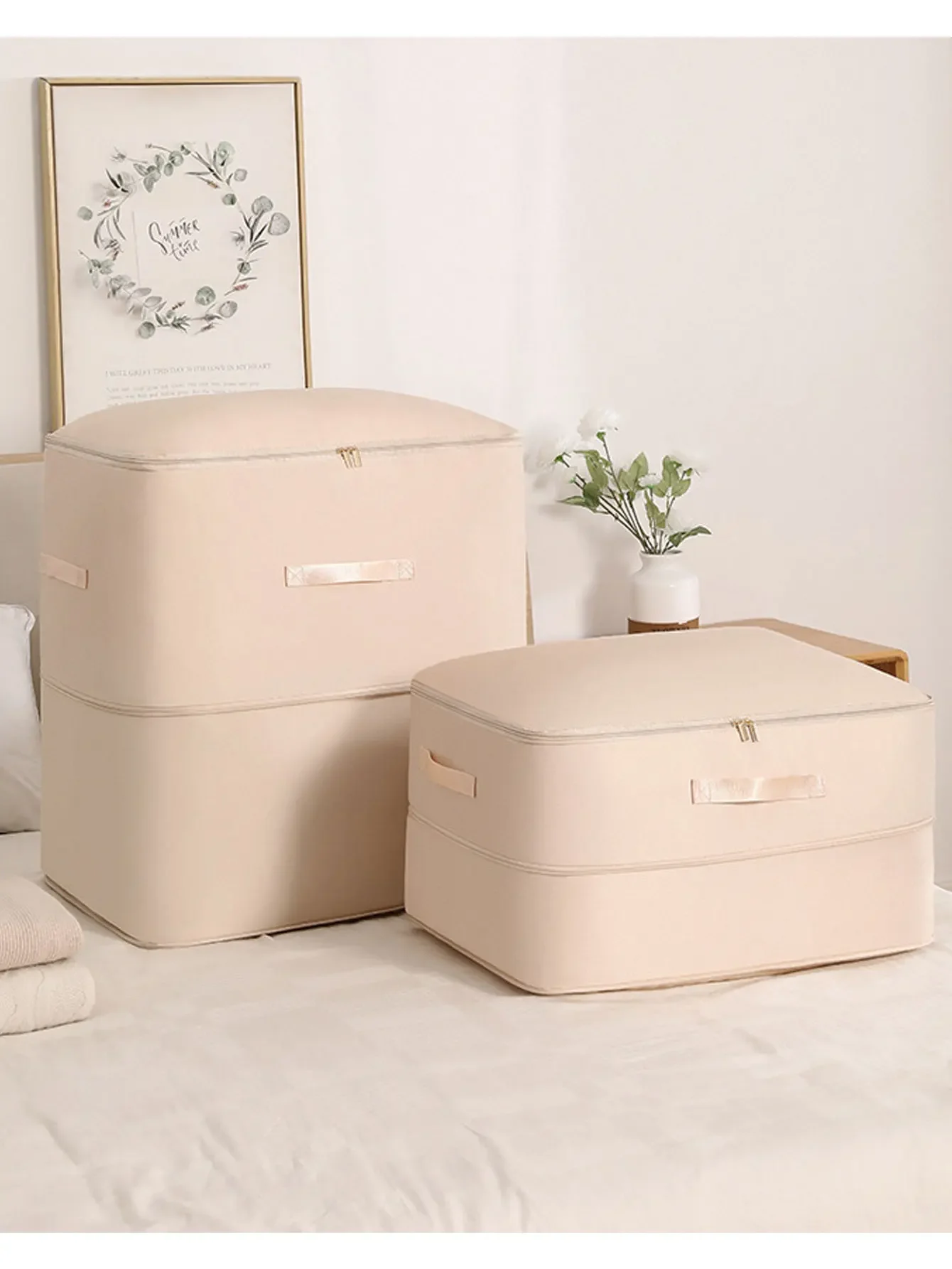 

CANBOUN Gongsatin Material Compression Packing Cube Dustproof Foldable Compressed Storage Bag Large Capacity Moisture-proof