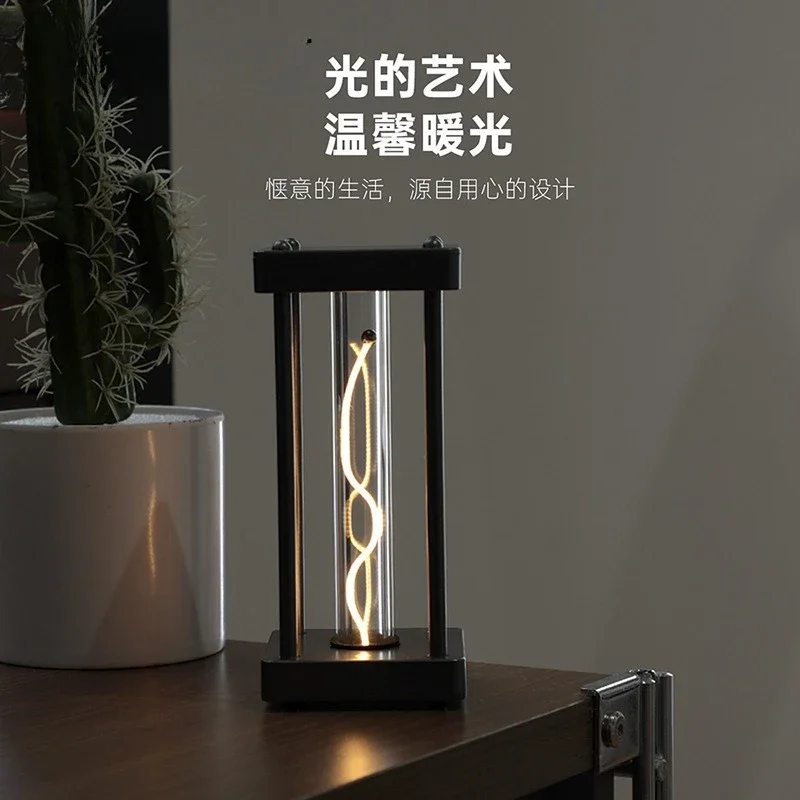 ضوء ليلي مغناطيسي كمي، شحن USB، زخرفة سطح المكتب لغرفة النوم، ضوء تخييم خارجي، غرفة رياضية إلكترونية