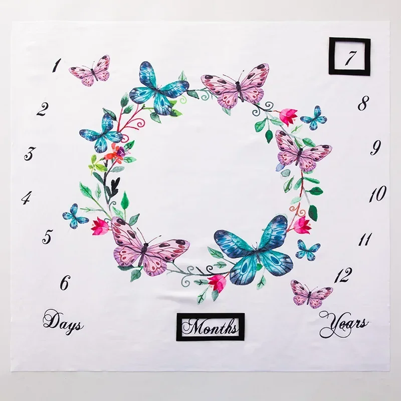 

Детская веха, месяц, реквизит для фотосессии, универсальный фон для фотосъемки, ткань, идеальное детское одеяло для фото с вехами