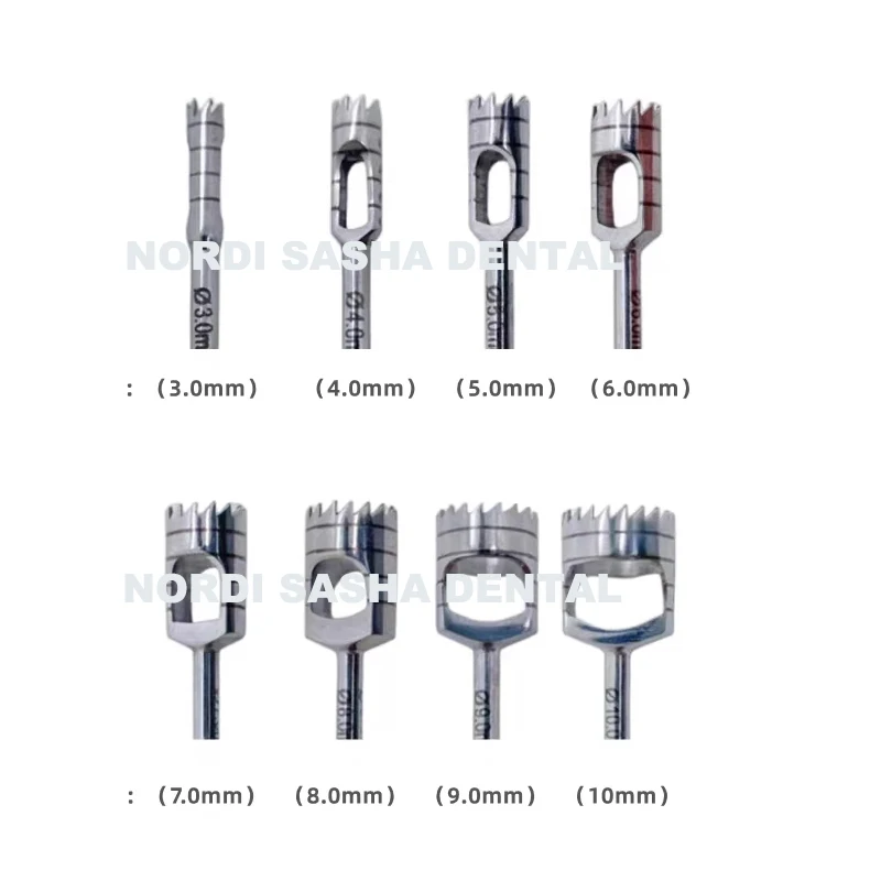 1Set Dental Bone Collector Kit Implant Bur Drill Bit Set Implant Ring Drill  Dentistry Collector Surgical Instruments