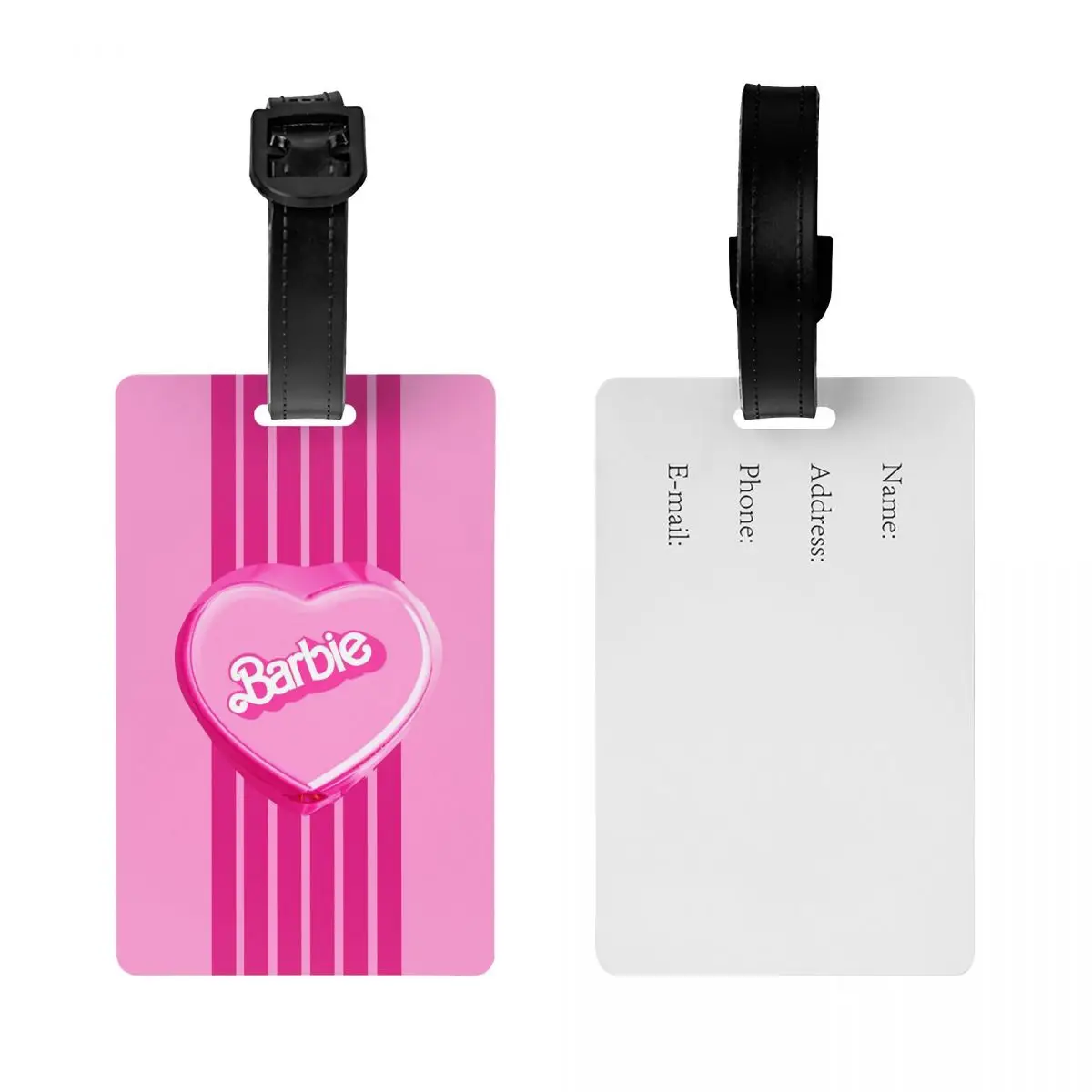 Custom Barbie Luggage Tag Custom Baggage Tags Privacy Cover Name ID Card