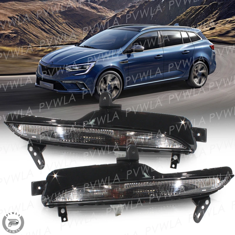 DRL For Renault Megane Mk4 2016 2017 2018 2019 2020-2022 Daytime Running Light Front Bumper Fog Lamp Car Accessories 261354958R