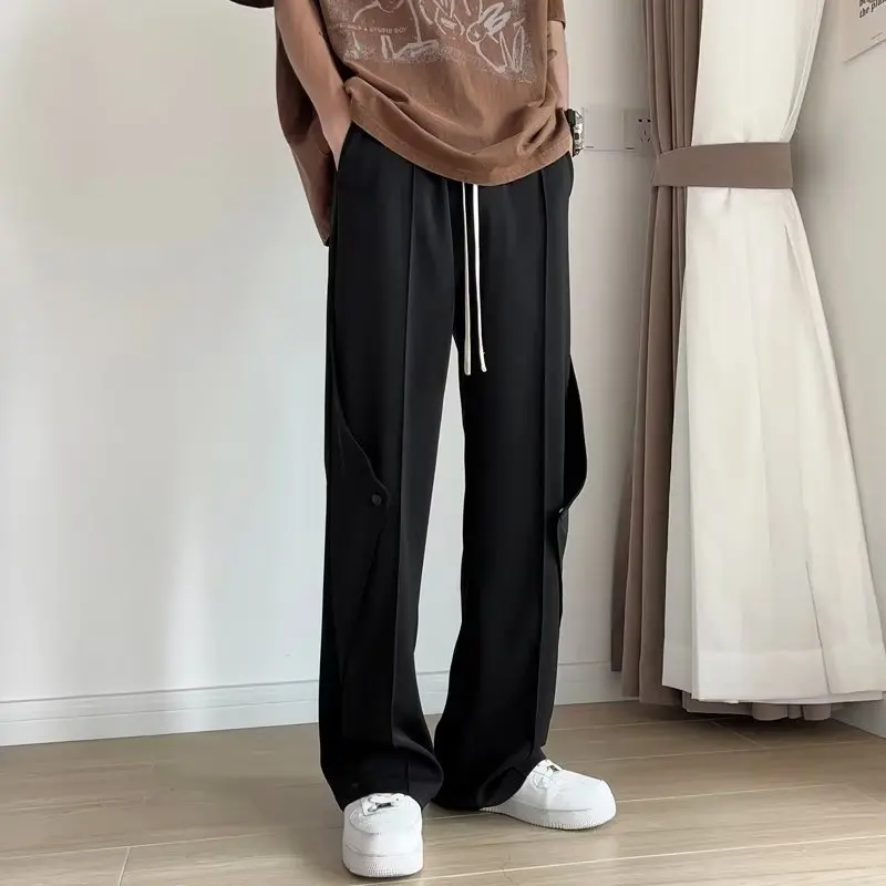 

Men's Summer Thin Loose Straight Wide Leg Casual Pants Drapey Wide Leg West Pants Trendy Japanese Brand Haome All Match Lo...