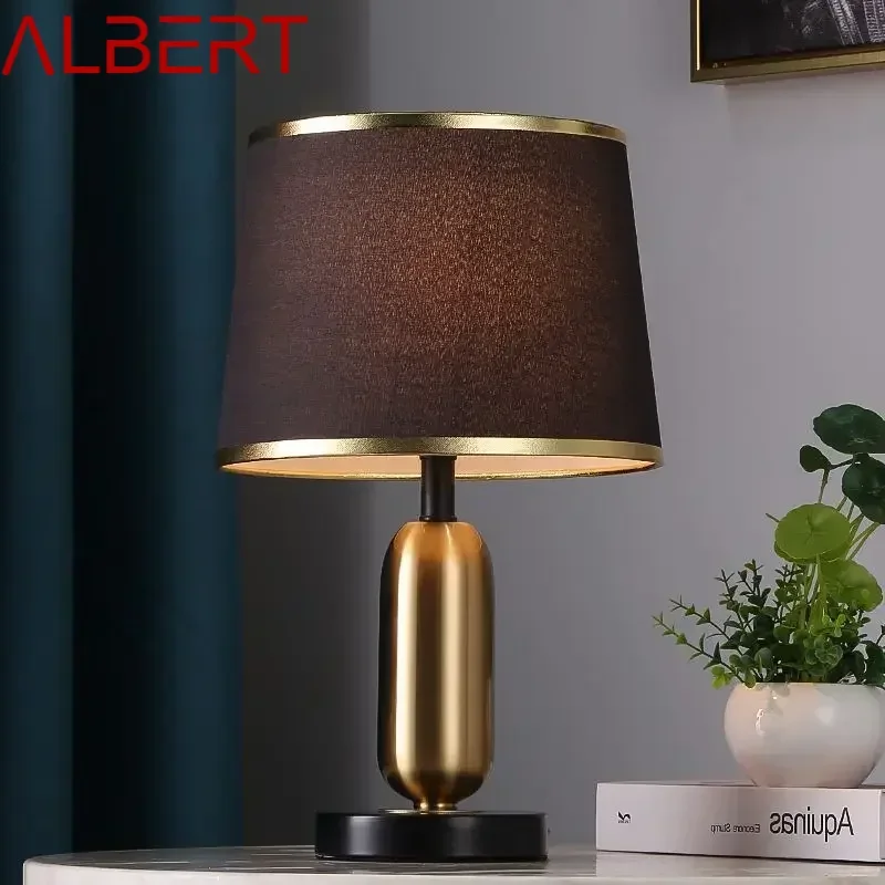 ALBERT Modern Table Lamp LED Nordic Creative Black Gold Simple Bedside Desk Light Decor for Home Living Room Bedroom