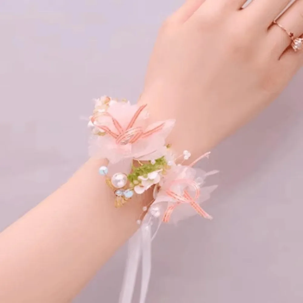 

New Super Immortal Pearl Hairband Delicate Sweet Flower Girl Hair Accessory Beautiful Fairy Headband Wedding