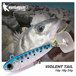 Hunthouse Coda Violenta 2.0 Jigging Lure Cucchiaio Skining Bait Affrontare Artificiale 37mm/10g Per Richiamo di Pesca Luccio Trota Affrontare