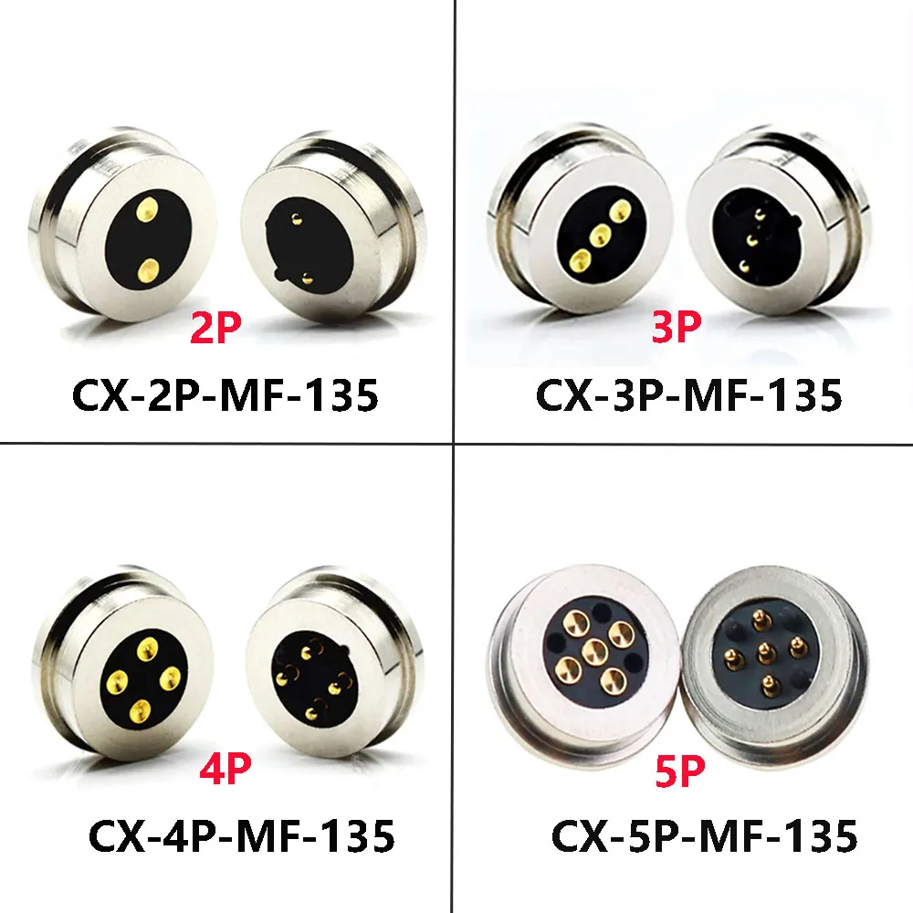 

1sets 2/3/4/5Pin circular magnetic spring loaded connecto male female probe DC power 2A charging Pogo pin Circular connector