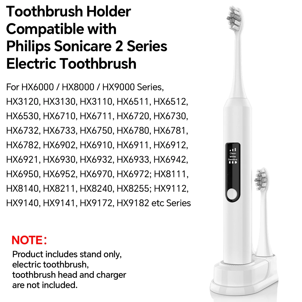 Brush Heads Holder Charger Stand Base Compatible with Philips Sonicare 2 Series Electric Toothbrush, for HX6000/HX8000/HX9000