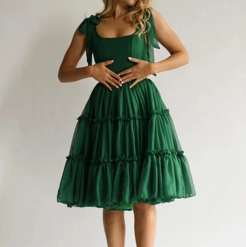 Cute Ruffles Multi-layers Goth Lolita Dress Kawaii Girl Birthday Party Ball Gown Dress Women Vintage Tie Up Strap A-line Dress