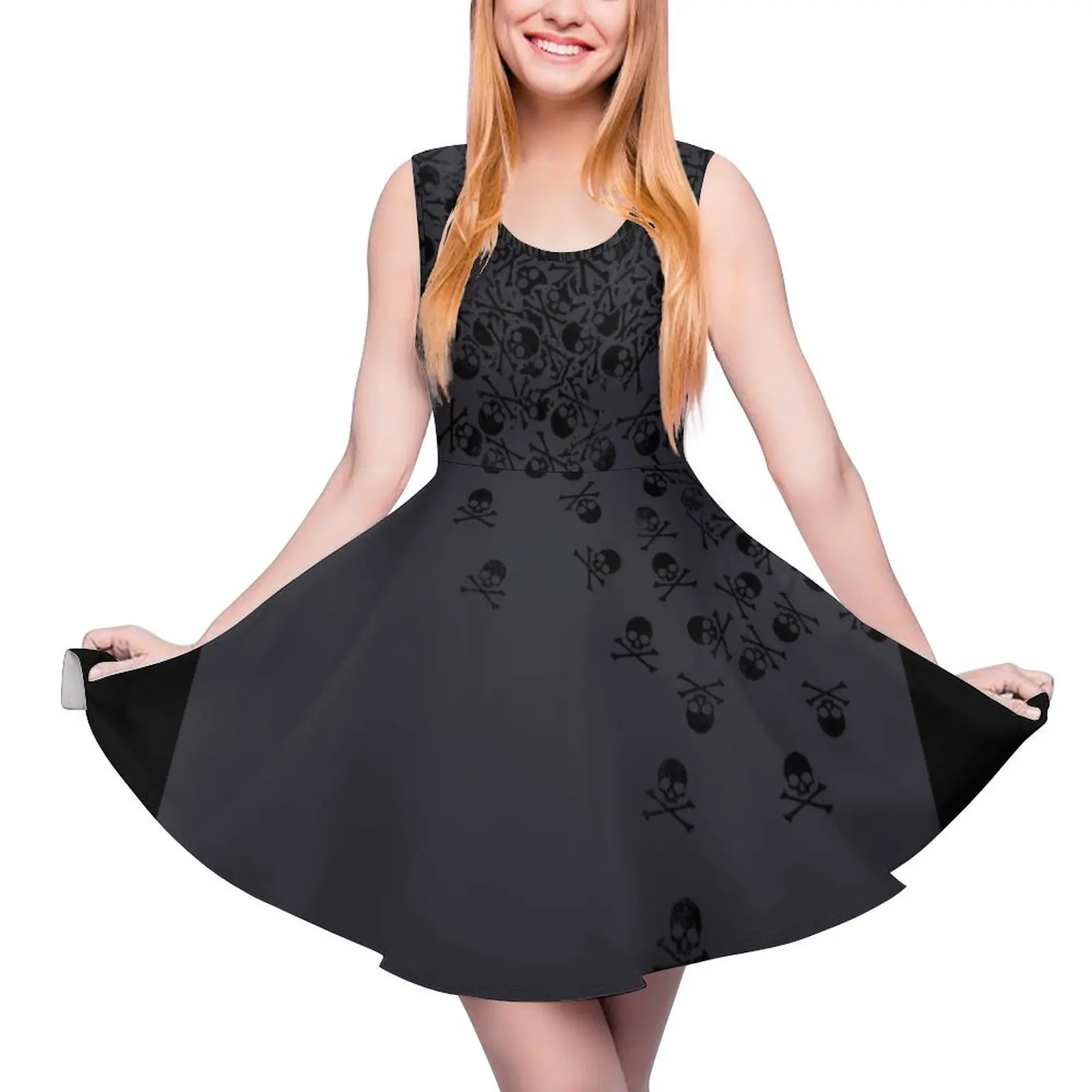 

Noctis" Skull and Crossbones Shirt Sleeveless Dress dresses summer woman 2024 evening dress woman