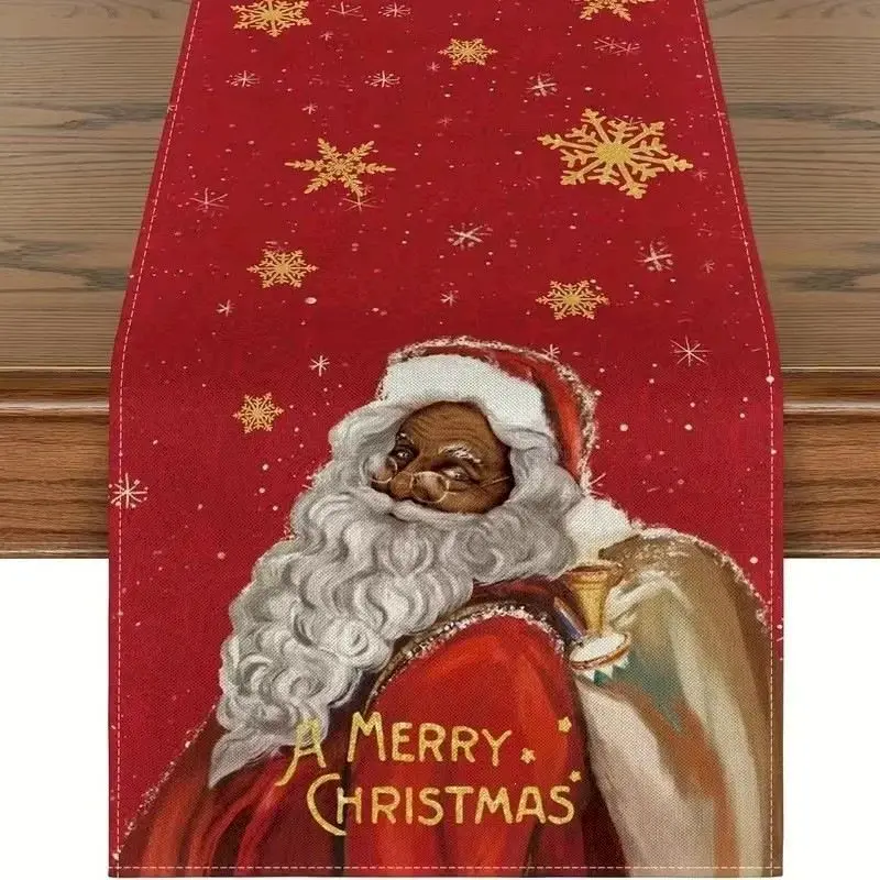 VIKAMA Gnome Fall Ginger Table Runner, 6 Designs, Decorative Dresser Scarf for Kitchen Dining Holiday Party