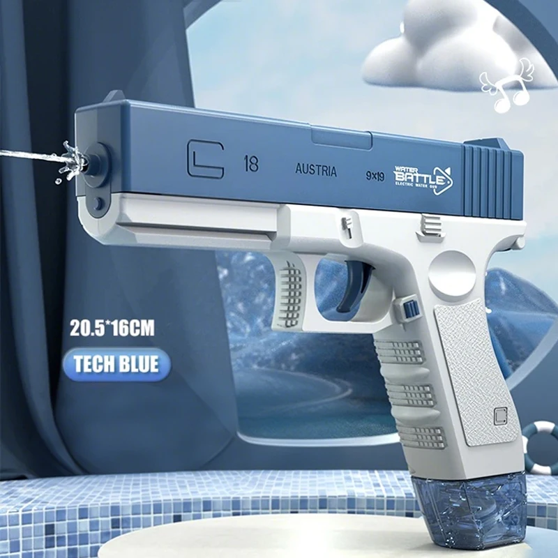 2025年価格下落 電動水鉄砲おもちゃ 大容量 夏 アウトドア ビーチ プール 射撃おもちゃ 子供 大人 男の子 女の子向け