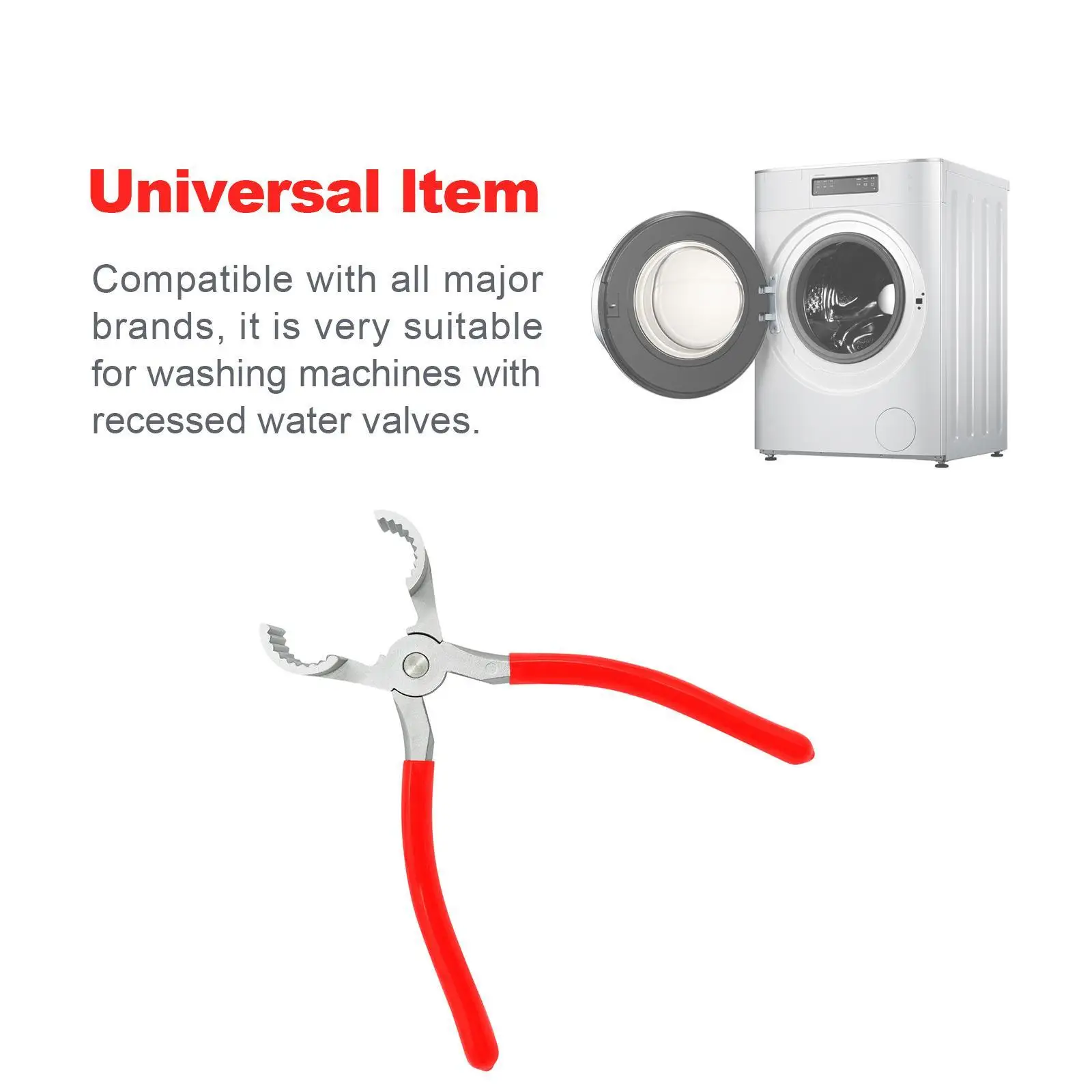 

Компактные стальные клещи-зажимы для быстрого снятия шлангов стиральных машин