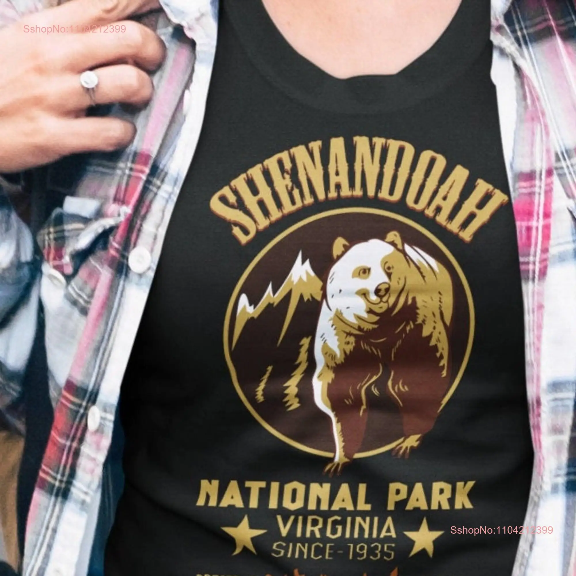 Shenandoah National Park T shirt Virginia for Camping and Hiking  long or short sleeves