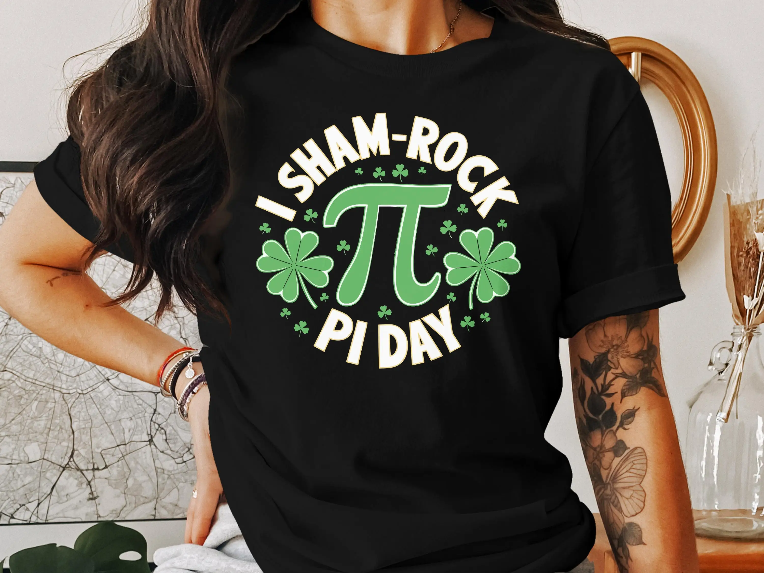 

Футболка I Shamrock Pi Day, забавная математика, уникальный свитер Святого Патрика