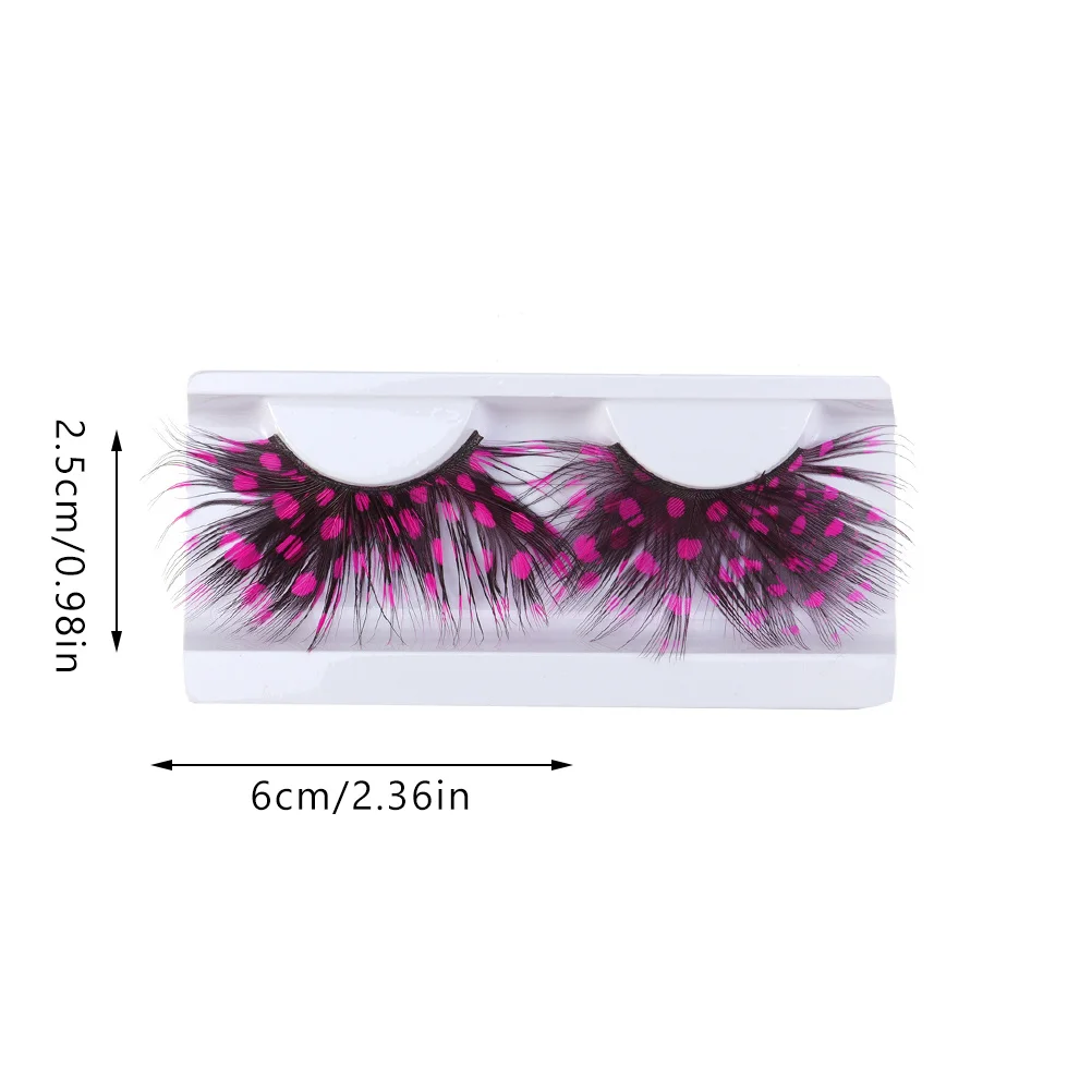 

Pink Eyelashes Extra Extension For Party Halloween Costume Makeup False Lashes Reusable Fashion Eye Accessories