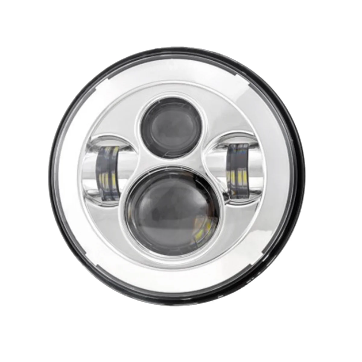 White Background 7-Inch LED Headlights Round Headlights Automotive Supplies LED Headlights for Shepherd