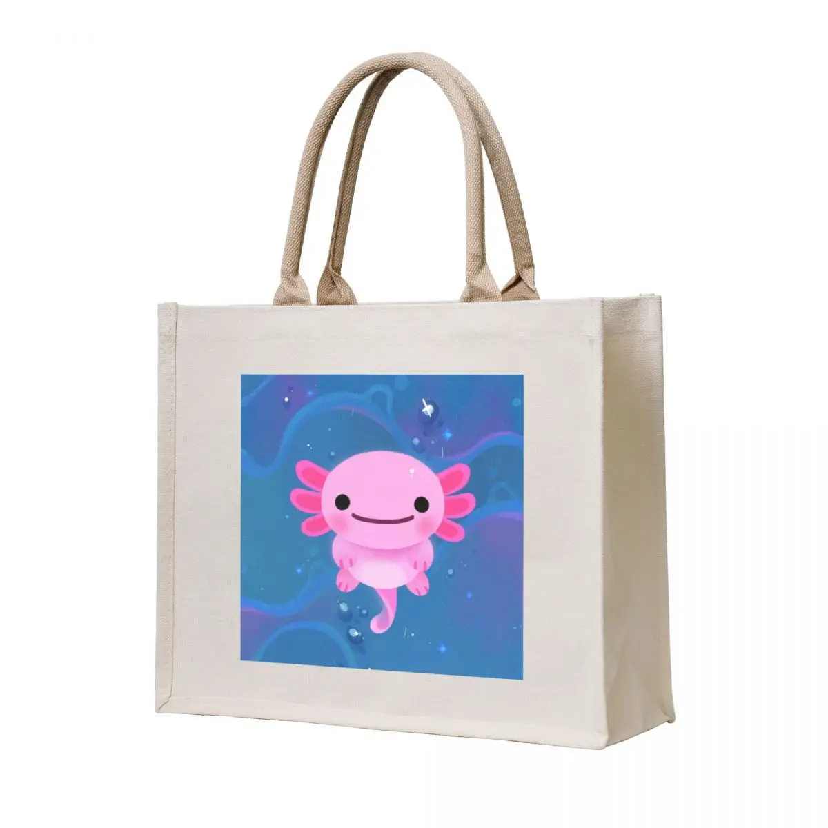 Lucy Axolotl Tote Bag Canvas tote bag custom reusable grocery bags Gift bag
