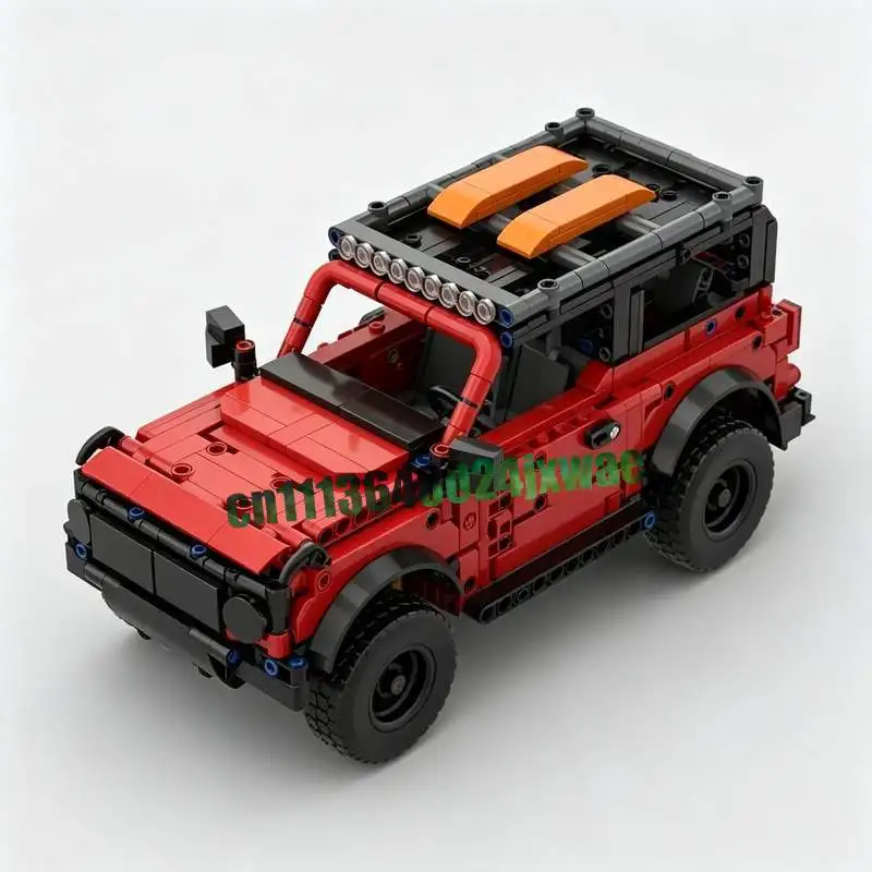 937 Parts SUV Steering Rear Suspension Fix MOC Vehicle Model Custom Puzzle DIY Creative Assembly Educational Toy Popular Gifts