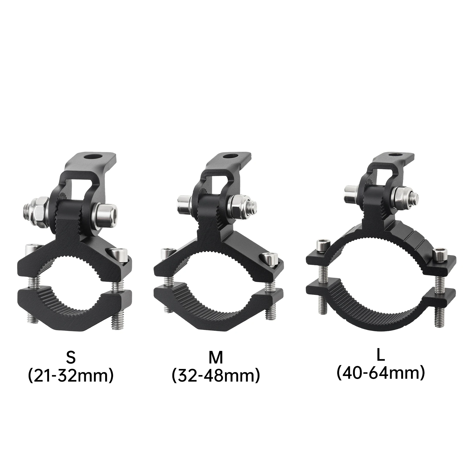 2pcs Motorcycle Spotlight Mount Clamp Bracket Aluminum Alloy LED Light Bar Tube Holder for Motorcycle Scooter Dirt Pit Bike SUV