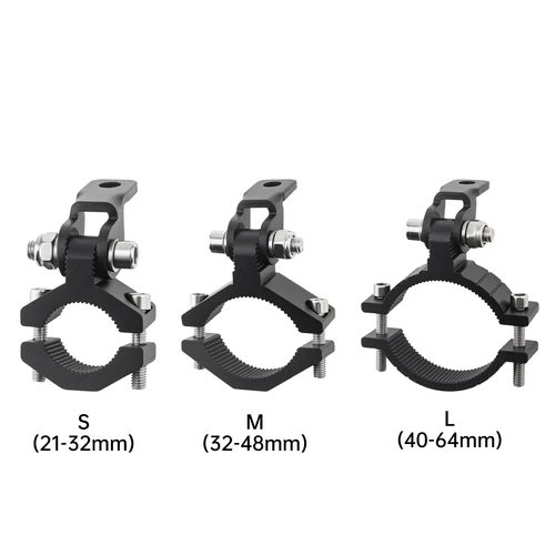 Imagen 2 del producto Abrazadera de montaje para foco de motocicleta, soporte de tubo de barra de luz LED de aleación de aluminio para motocicleta, Scooter, Dirt Pit Bike, SUV, 2 uds.