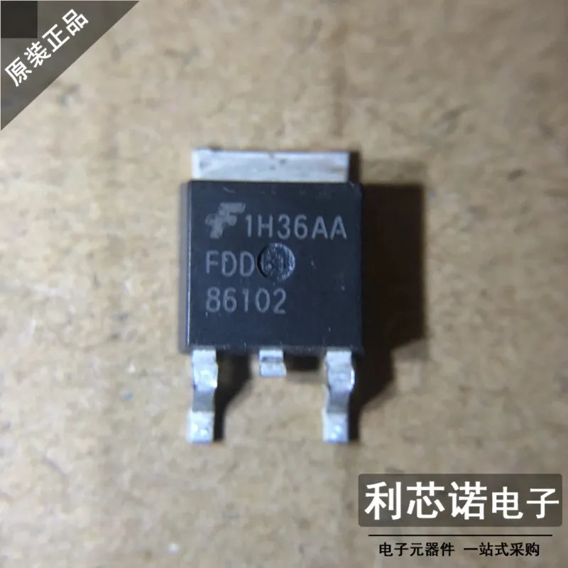 Free shipping  FDD86102 MOS  TO-252     10PCS