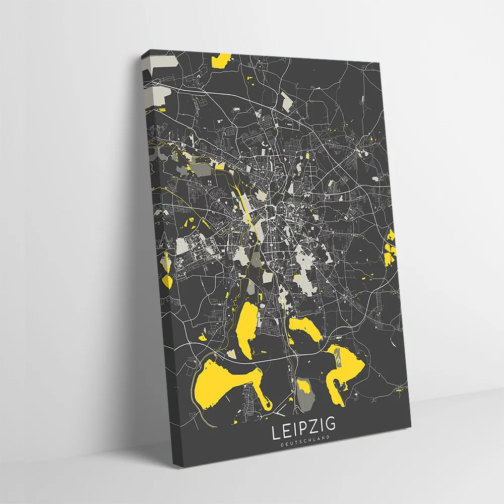 

Плакат с принтом Лейпциг, настраиваемые картины, настенная живопись на холсте, подарок для интерьера, эстетический декор комнаты, фреска