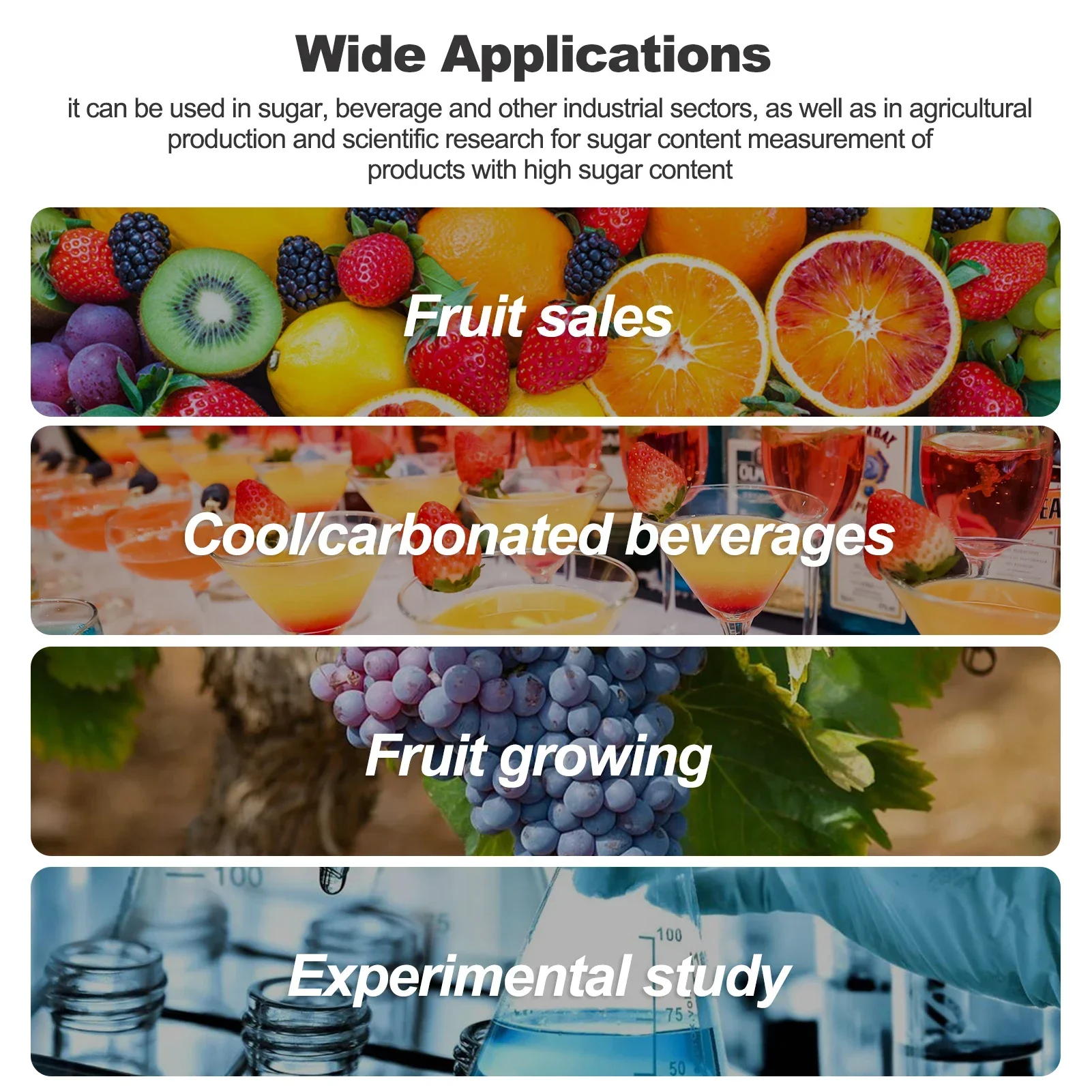 جهاز استشعار ذكي مقياس إنكسار رقمي ، كاشف تركيز السكر ATC ، مقياس سكر العسل ، 0 إلى 24 بركس ، ST335A #4