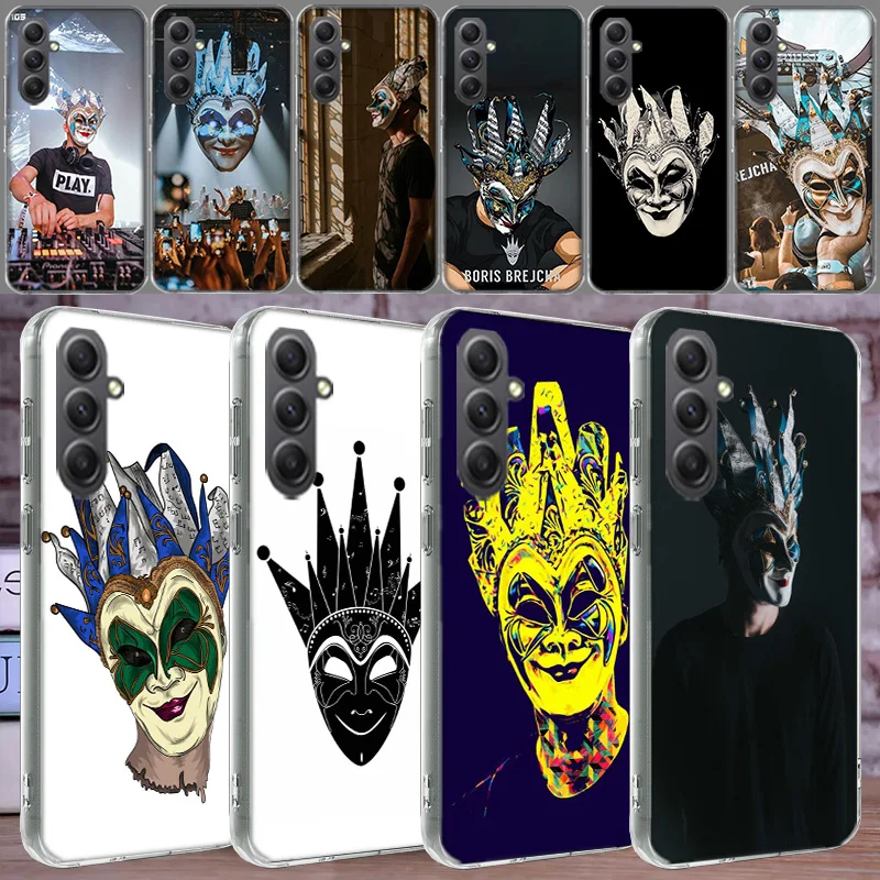 DJ Boris Brejcha Case For Phone Samsung Galaxy A12 A22 A32 A52 A52S A13 A23 A33 A53 A14 A24 A34 A54 5G A73 A42 A9 A8 A7 A6 Plus