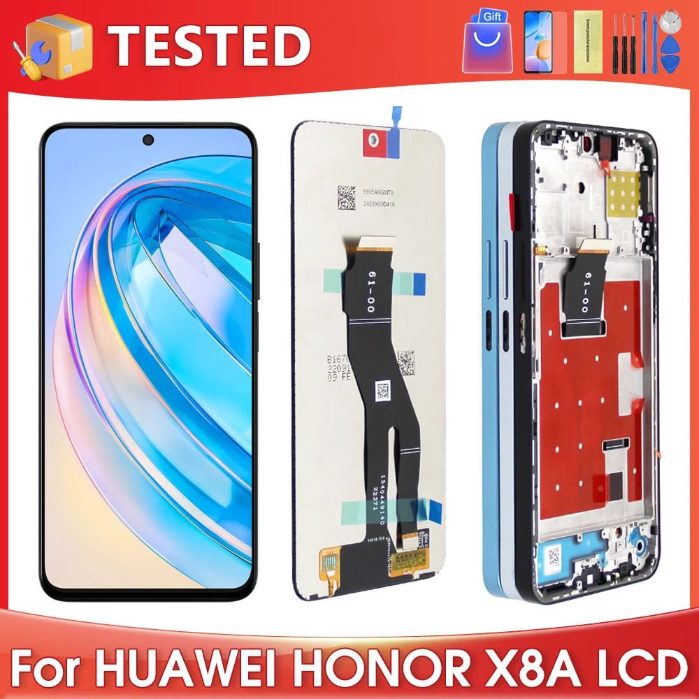 

6.7''For HUAWEI Honor X8a For Ori HonorX8a CRT-LX1 CRT-LX2 CRT-LX3 LCD Display Touch Screen Digitizer Assembly Replacement