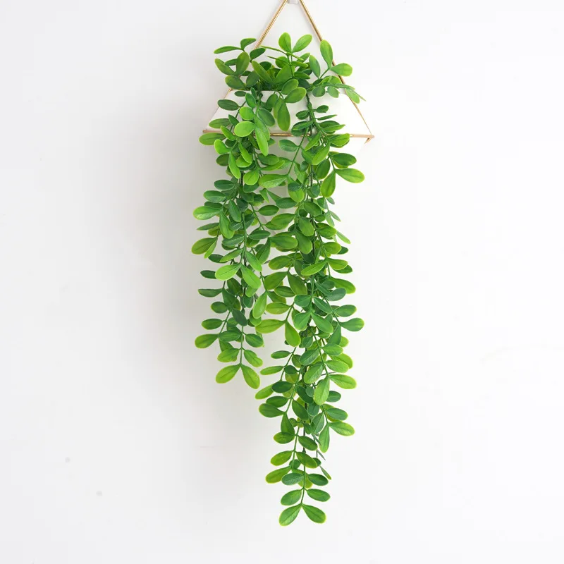 70cm Wall Hanging Plants Artificial Vines Fake Locust Leafs Rattan Plastic Jujube Tree Branch For Home Garden Outdoor Room Decor