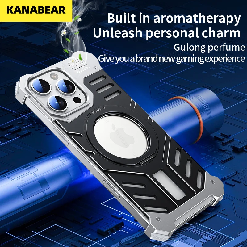 

For iPhone 16/Pro/promax Sword Shadow Armor Magnetic advanced texture protective shell heat dissipation and anti-bump