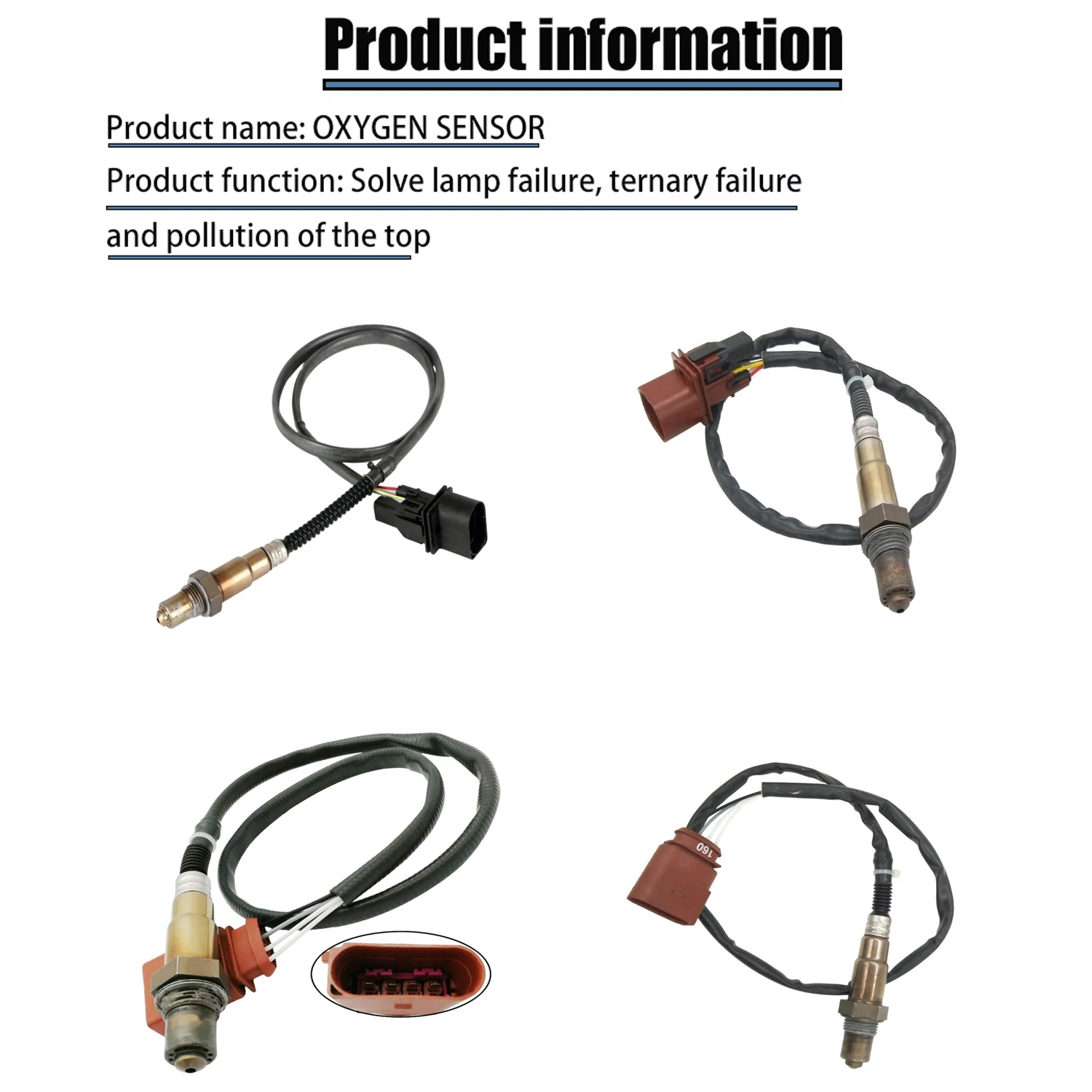 4pcs Lambda Probe O2 Oxygen Sensor For Porsche Cayenne 9PA 955 957 3.2L 03-2007 95560612810 95560612820 95560613610 95560613620 view 3