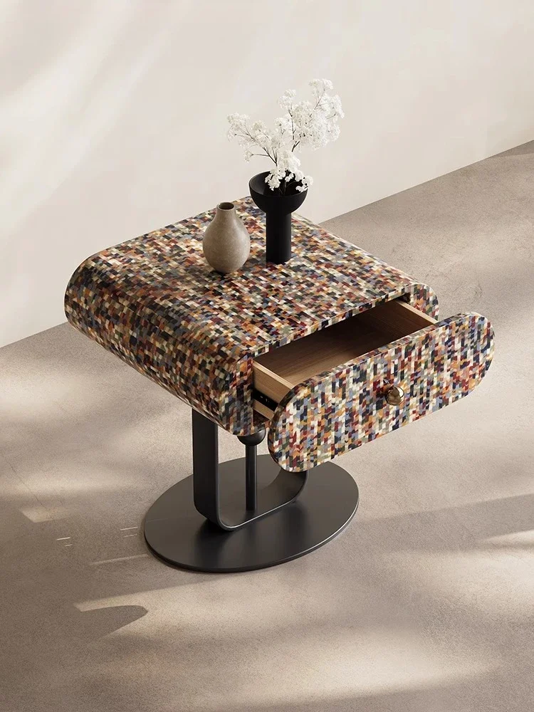 خزانة جانبية لتنظيم تخزين قوس قزح لطاولة السرير بسيطة من LJYItalian